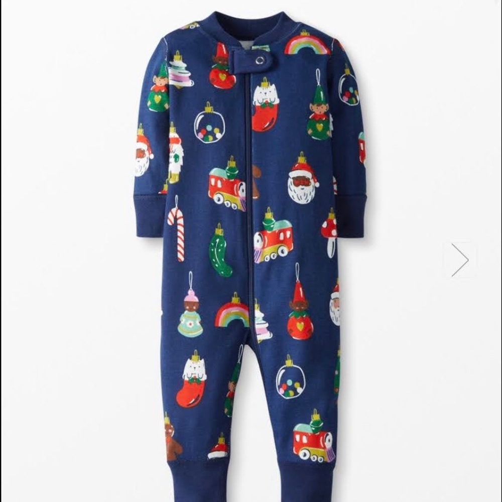 Hannah Andersson Holiday Baby Pajamas Size 2 Toddler Organic Cotton